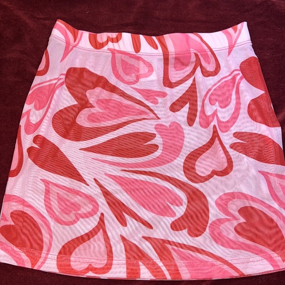 New, Mesh “Hearts” Rave skirt - Picture 2 of 9